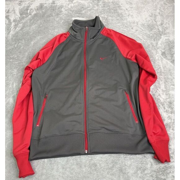 Nike Athletic Department Full Zip Track Jacket Men's Size Medium Gray - Picture 1 of 12